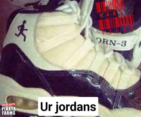 fake jordan shoes meme|funny knock off jordans.